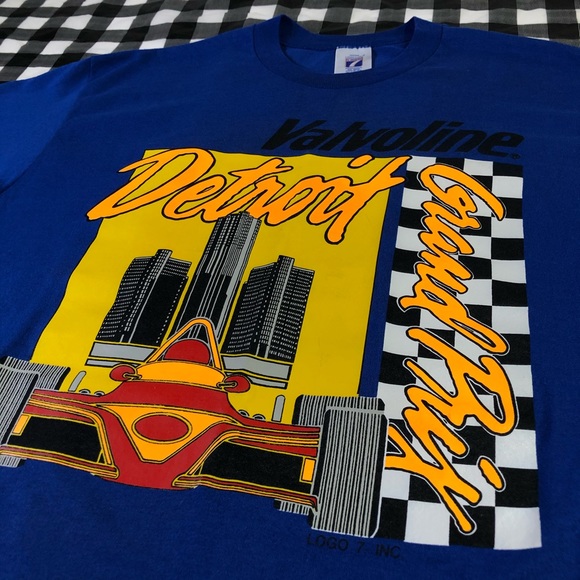 Detroit 1990 Valvoline Grand Prix Racing F1 Car Vintage T Shirt Single Stitch XL - Picture 3 of 12